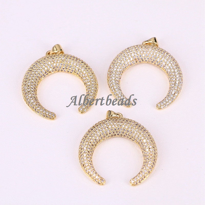 雑貨 まとめ売り AZYZ293-8810 High Quality Crescent Crystal Zirconia Pendant
