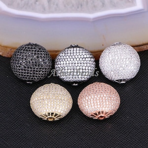 A183-0004 Micro pave CZ Copper Beads, Mix Color Round Ball Beads Fit Fashion Bracelet Jewelry Findings DIY Spacer beads 5PCS