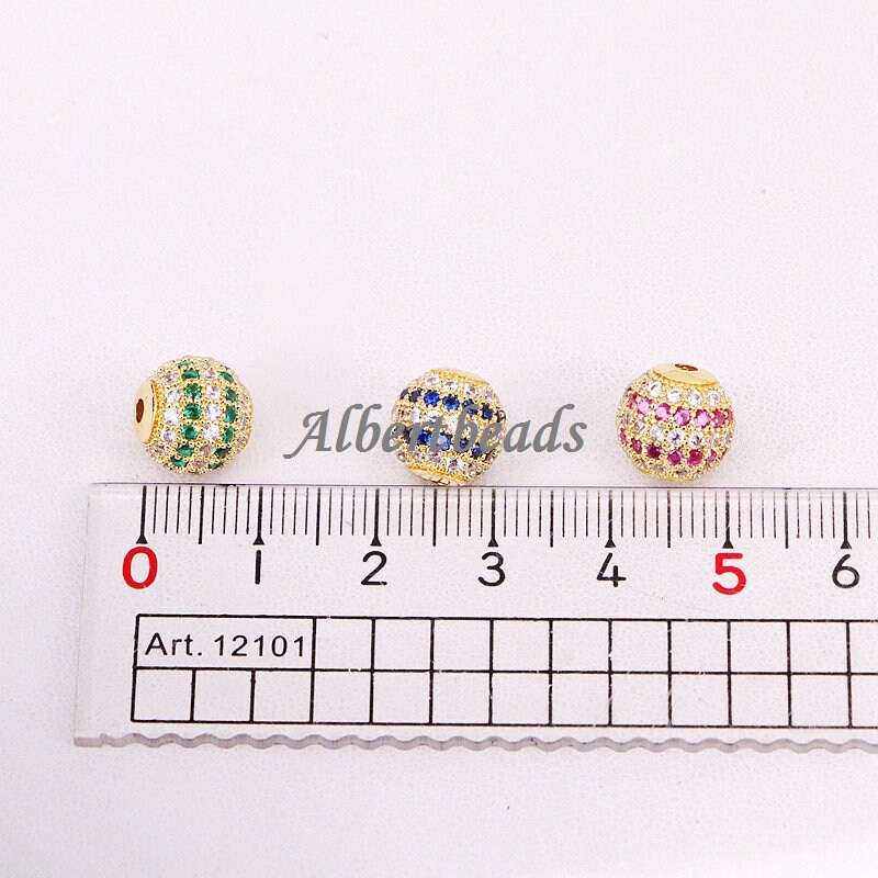 AZYZ316-5497 Copper Micro Pave Mix Color Cubic Zirconia