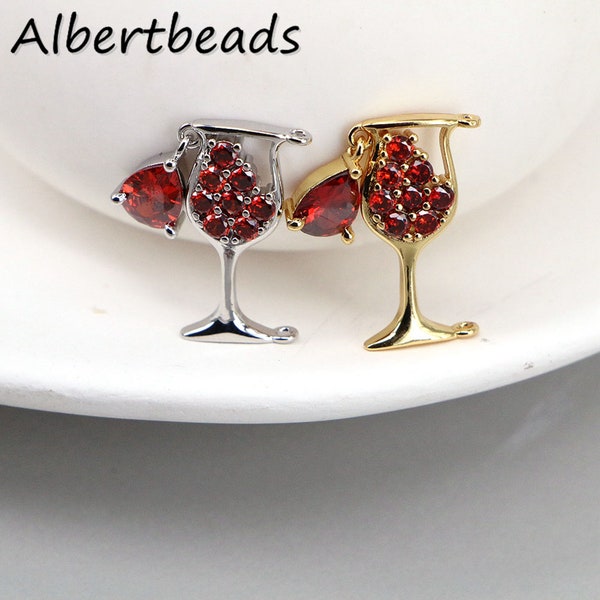 Wine Glass Necklace Etsy