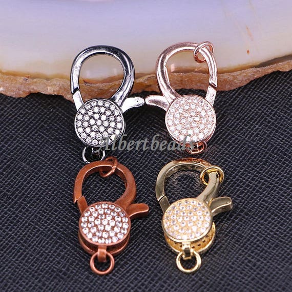 Cubic Zircon Clasps With Double Loops Clasps for Women Jewelry | Etsy