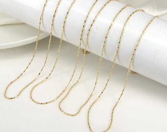 20 STKS, gouden bal ketting, kralenketting, kogelketting, gouden ketting, gelaagdheid ketting, kralenketting, eenvoudige ketting
