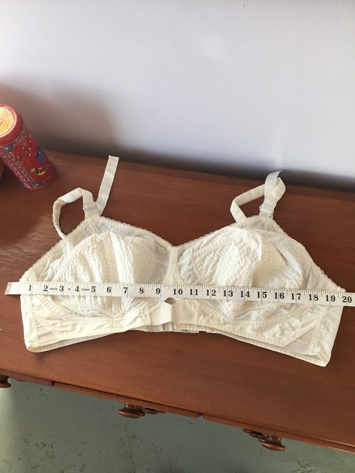 Vintage 50s Bra Sears Featherlift 44D white Etsy