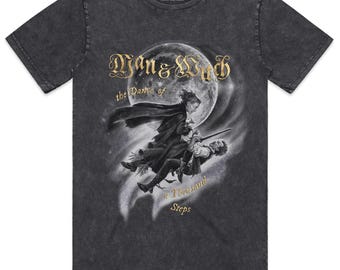 Vintage T-shirt voor verzamelaars: man en heks