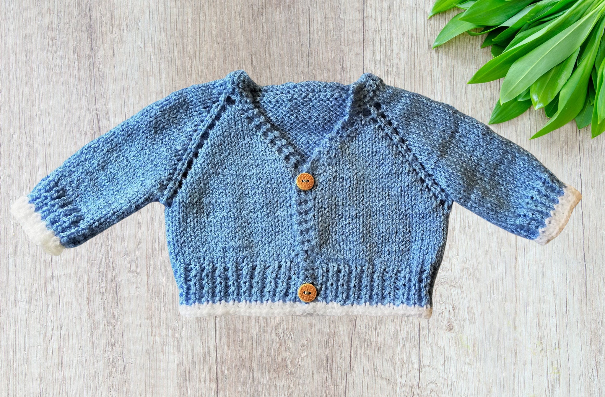 Knit Baby Boy Sweater 0 to 3 Month. Baby Boy Cardigan. Newborn Sweater. Knit Baby Cardigan 03