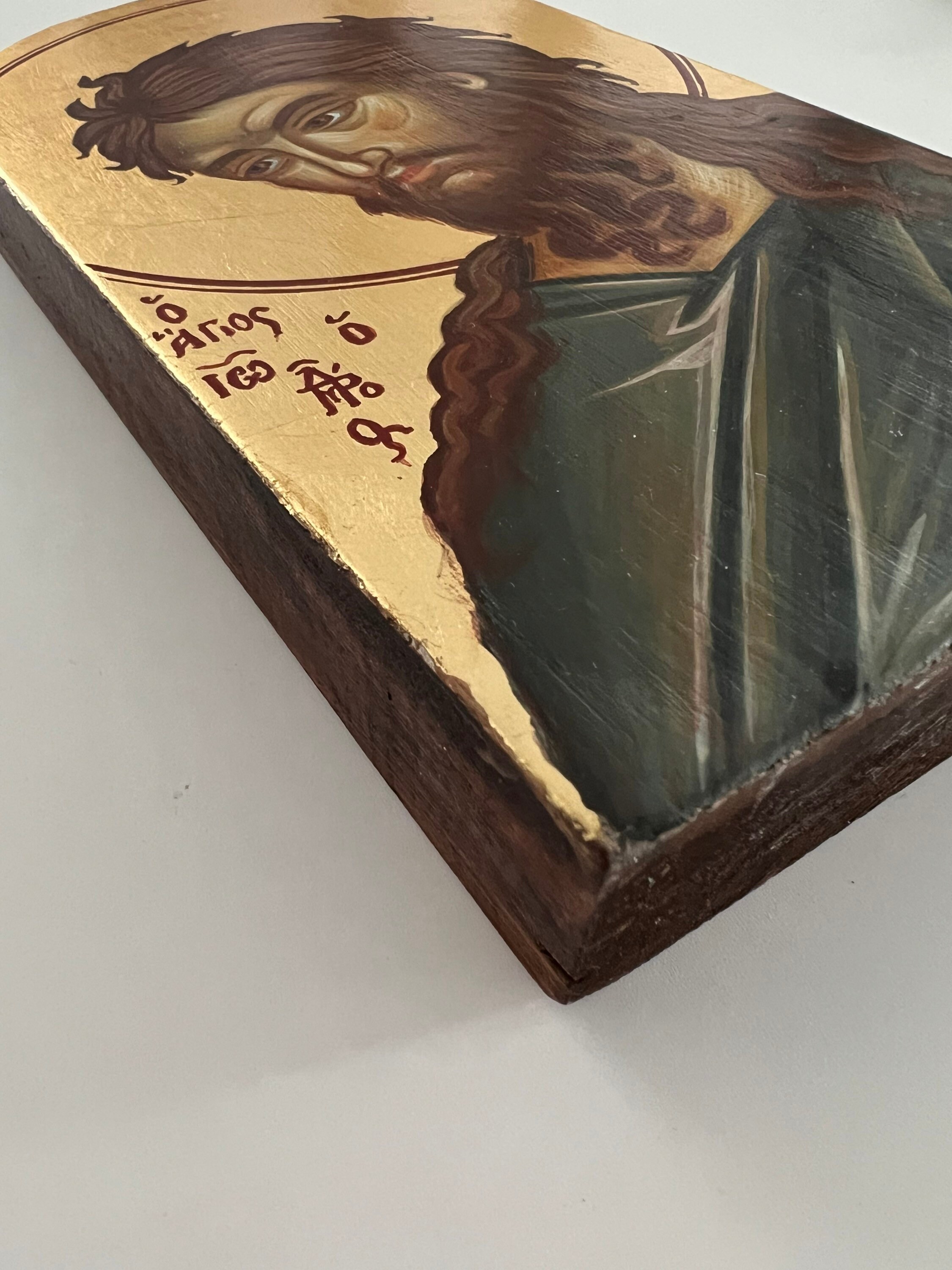 Saint John The Baptist Iconography Orthodox Icon Handmade Gift Greek Etsy