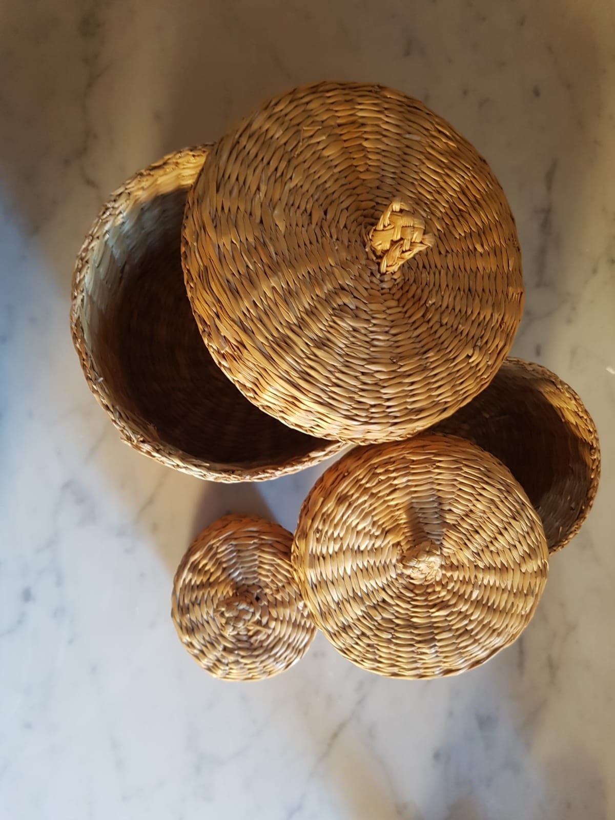 3 seagrass baskets with lid baskets willow wicker very Etsy