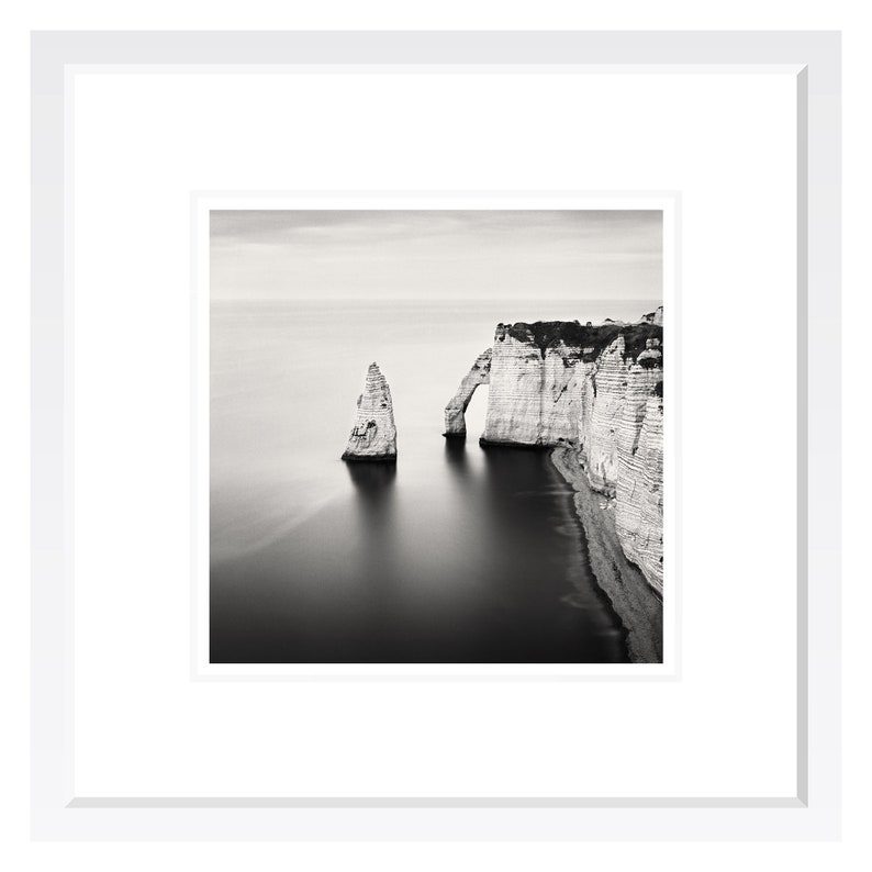 Étretat Art Print Fine Art Black and White Photography French Wall Decor France Art Travel Photography Costal France Photography image 4