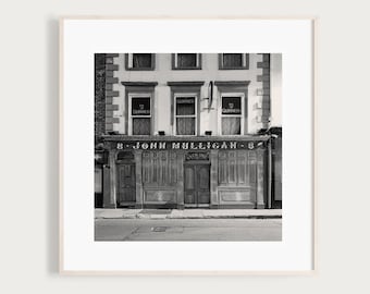 John Mulligan Pub Print | Dublin | Ireland Black and White Photography | Guinness