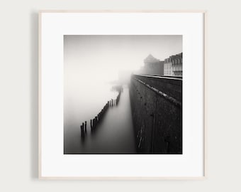 Saint Malo Print | Fine Art Black and White Photography | French Wall Decor | France Art | Travel Photography | Costal France Photography