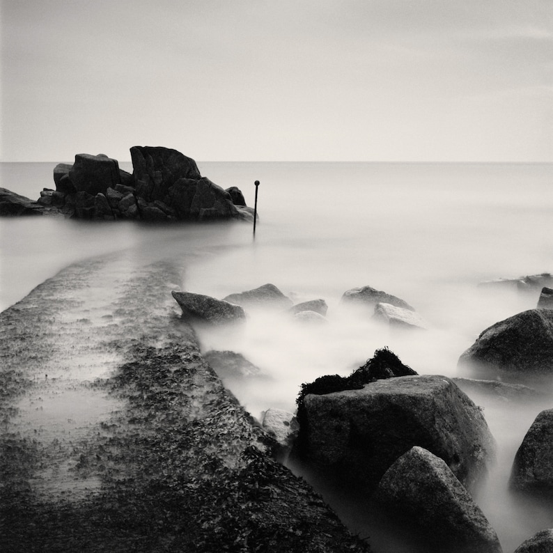 Sandycove Print Fine Art Black and White Photography Irish Landscape Print Dublin Ireland Art Travel Photography Irish Wall Decor image 5