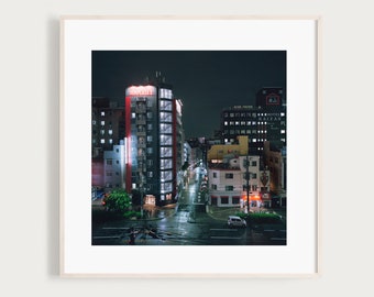 Night Colour Photography Osaka | Osaka Kyoto Tokyo | Japan Art Print | Asian Art Print | Photography Print | Asia Wall Art | Japan Cityscape