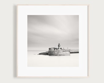 Dun Laoghaire Print | Fine Art Black and White Photography | Irish Landscape Print | Dublin Ireland Art | Travel Photo | Irish Wall Decor