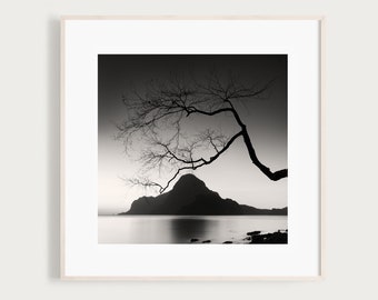 Philippines Black and White Photography | El Nido Palawan Island | Philippines Wall Art | Travel Photography | Asia Landscape Photography