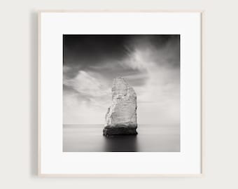 Étretat Art Print | Fine Art Black and White Photography | French Wall Decor | France Art | Travel Photography | Costal France Photography