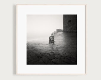 Saint Malo Print | Fine Art Black and White Photography | French Wall Decor | France Art | Travel Photography | Costal France Photography