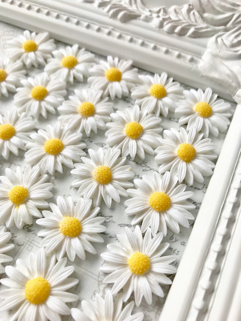 Daisy Magnets or Pushpins, Daisy Pushpins, Magnets, Pushpins, Very Strong Magnets, Flower Magnets, Flower Pushpins, Sunflower Magnets, Fridg image 2