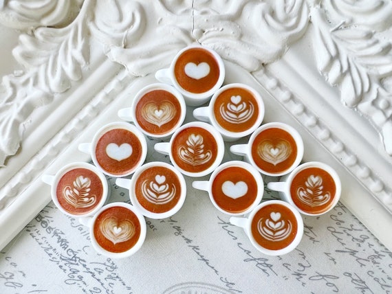 Coffee Cup Magnets or Pushpins, Latte Magnets, Latte Pushpins, Coffee Magnets, Coffee Shop Magnets, Pushpins, Coffee Wedding Favors
