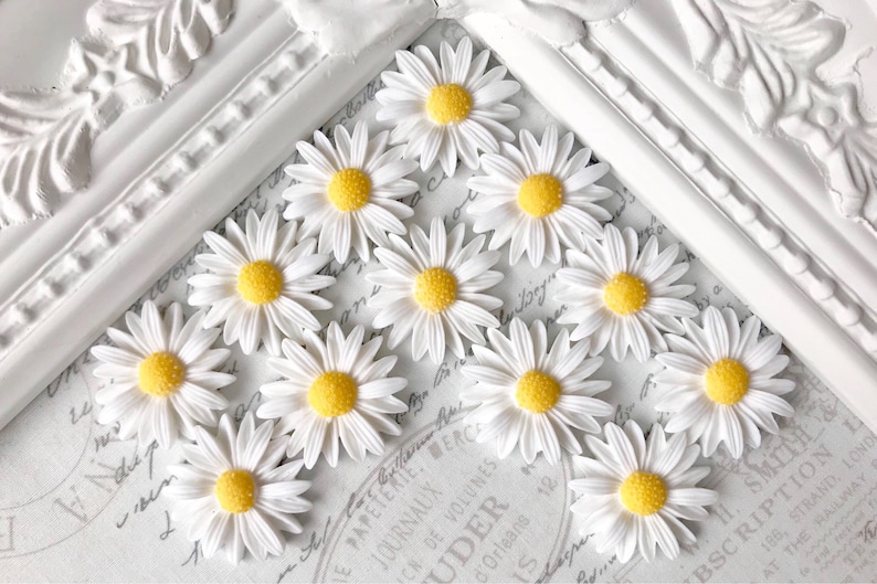 Daisy Magnets or Pushpins, Daisy Pushpins, Magnets, Pushpins, Very Strong Magnets, Flower Magnets, Flower Pushpins, Sunflower Magnets, Fridg image 1