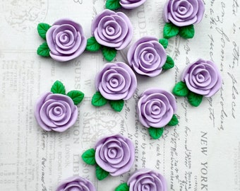 Purple Flower Magnets or Pushpins, Magnets, Pushpins, Purple Rose Magnets, Purple Flower Magnets, Flower Magnets or Pushpins, Wedding Favors