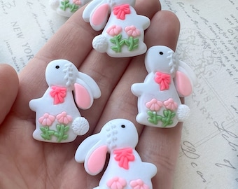 Bunny Magnets or Pushpins, Rabbit Magnets, Pushpins, Carrot Magnets or Pushpins, Easter Magnets, Magnets/Pushpins, Decorative Magnets