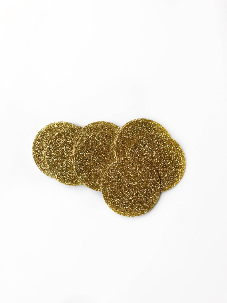 Gold Glitter Confetti Confetti Gold Confetti Large Etsy