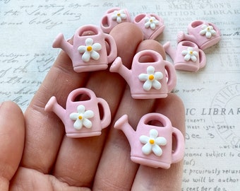 Daisy Magnets or Pushpins, Flower Watering Can Magnets or Pushpins, Spring Floral Magnets, Summer Floral Magnets, Flower Magnets