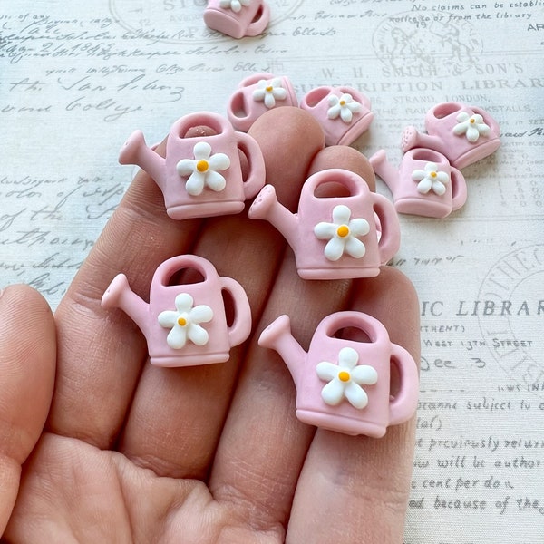 Daisy Magnets or Pushpins, Flower Watering Can Magnets or Pushpins, Spring Floral Magnets, Summer Floral Magnets, Flower Magnets