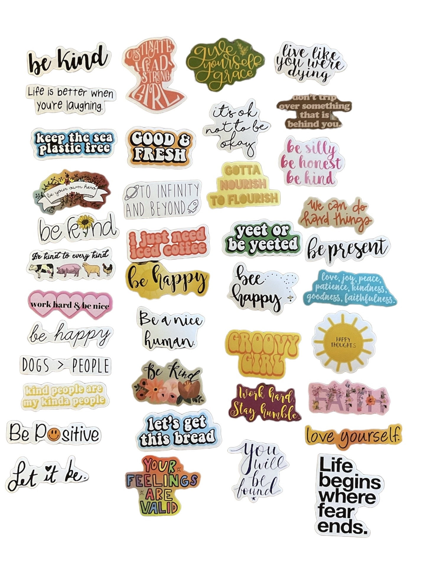 Motivational Quote Stickers: Waterproof Vinyl Decals for Laptop ...