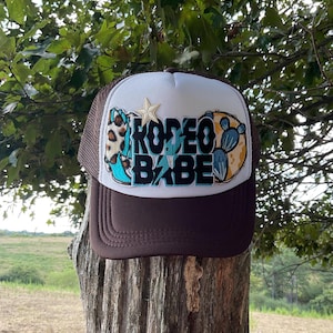 Trucker Patch Hat, Trendy Western Cowgirl Trucker Cap, Cowgirl Gift, Horse Lover, Rodeo Girl, Gift For Friend, Gift For Her, Beach Cap