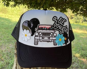[JEEP]★23FW★Compass embo Embroider Ball Cap (JP1GCU054) Compass Embroidered Hat | Embroidered to Order | Dad Cap Hat