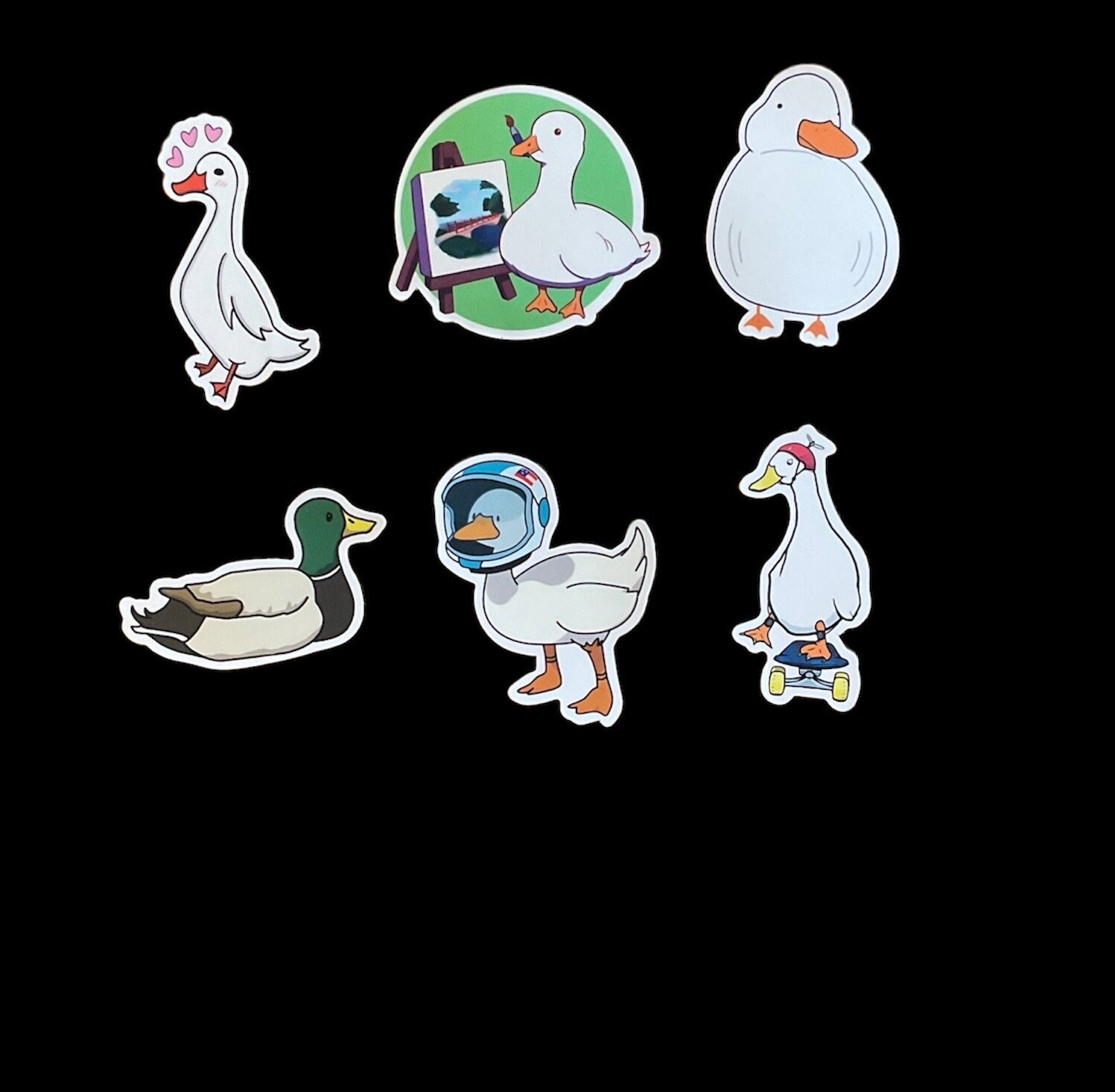 Duck Sticker Pack: Waterproof Vinyl Decals for Laptop, Scrapbook - Etsy