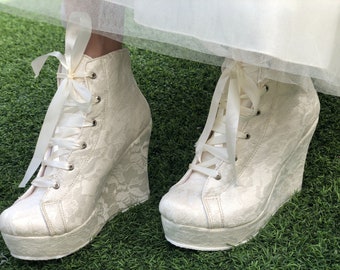 white wedge converse wedding