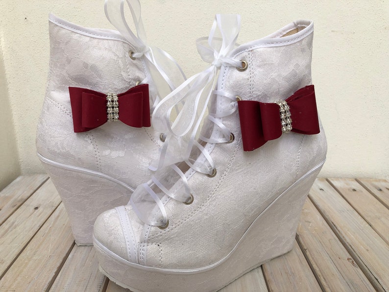 high platform white shoes