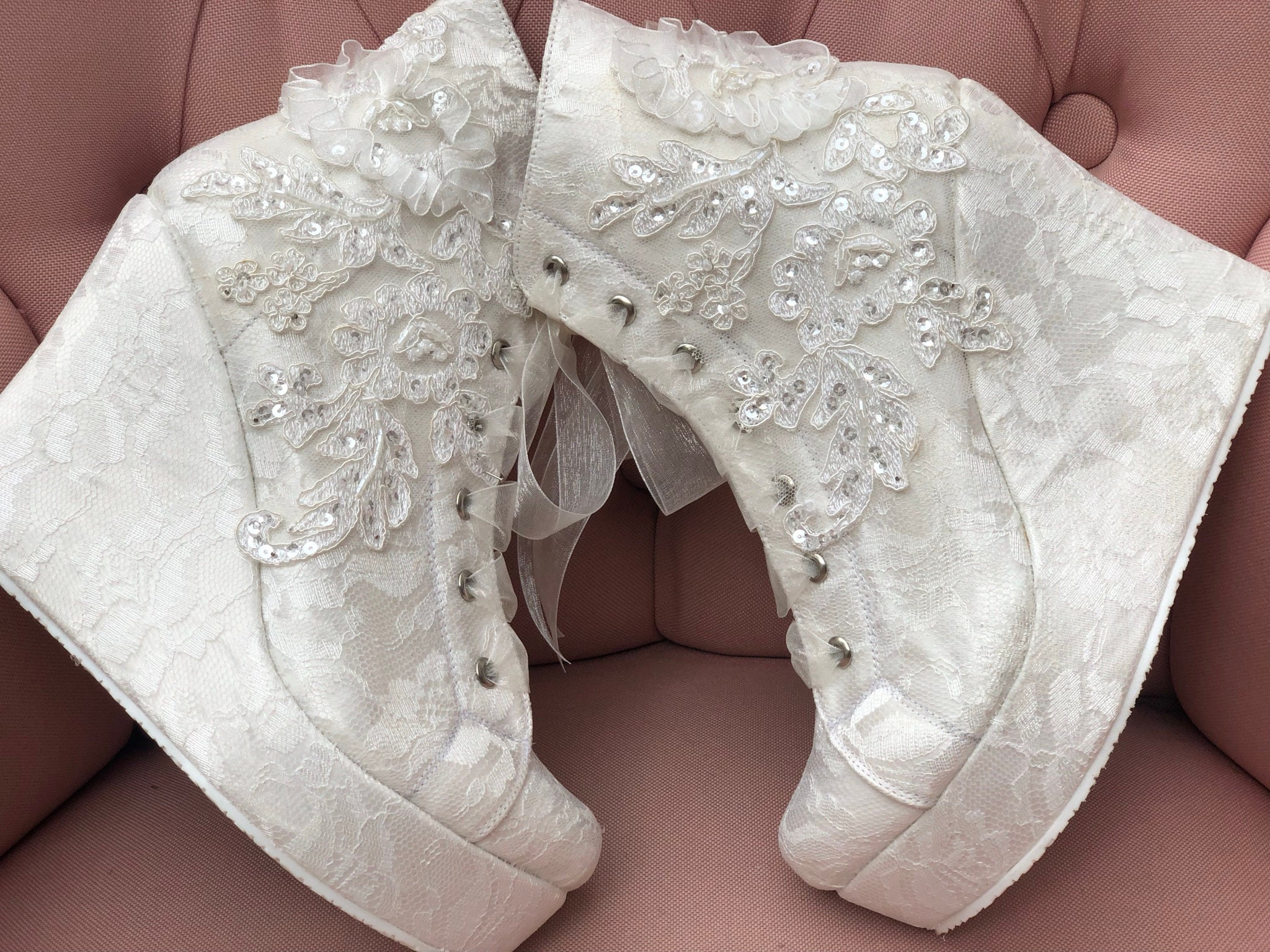 Outdoor winter trouwschoenen voor vrouwen bruid hoge hakken - Etsy Nederland