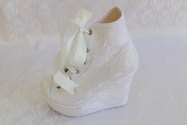 high heel wedding sneakers