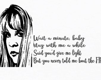 80s Inspired Graphic Tee: "Wait a Minute Baby" Hand-Drawn Design