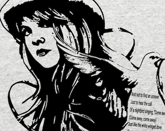 The Queen of Rock, Stevie. Great t shirt. Great gift. She is touring right now, so get your shirt for the concert.