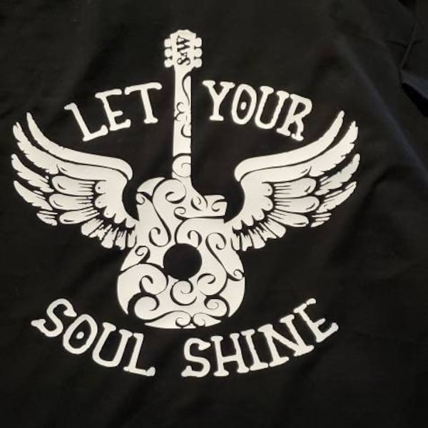 Let your soul shine. a throwback to another time. Long live the 70's.southern rock tshirt,guitar tshirt