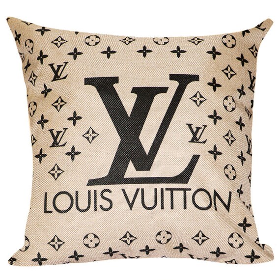 Louis Vuitton Inspired Pillow Cover Decorative Pillow Black | Etsy