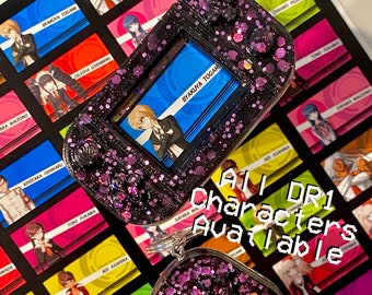 Custom Handmade Danganronpa Handheld Console Keychains! Choose Your Favorite Character! Byakuya, Celeste, Chihiro, Mondo, Taka, Kyoko, Junko