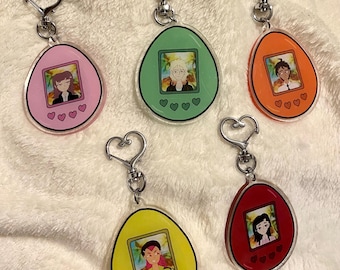 Super Danganronpa 2 Digital Pet Acrylic Charms! Hajime, Chiaki, Nagito, Kazuichi, Mikan