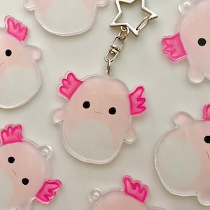 Archie Axolotl Squish Epoxy Schlüsselanhänger Charm