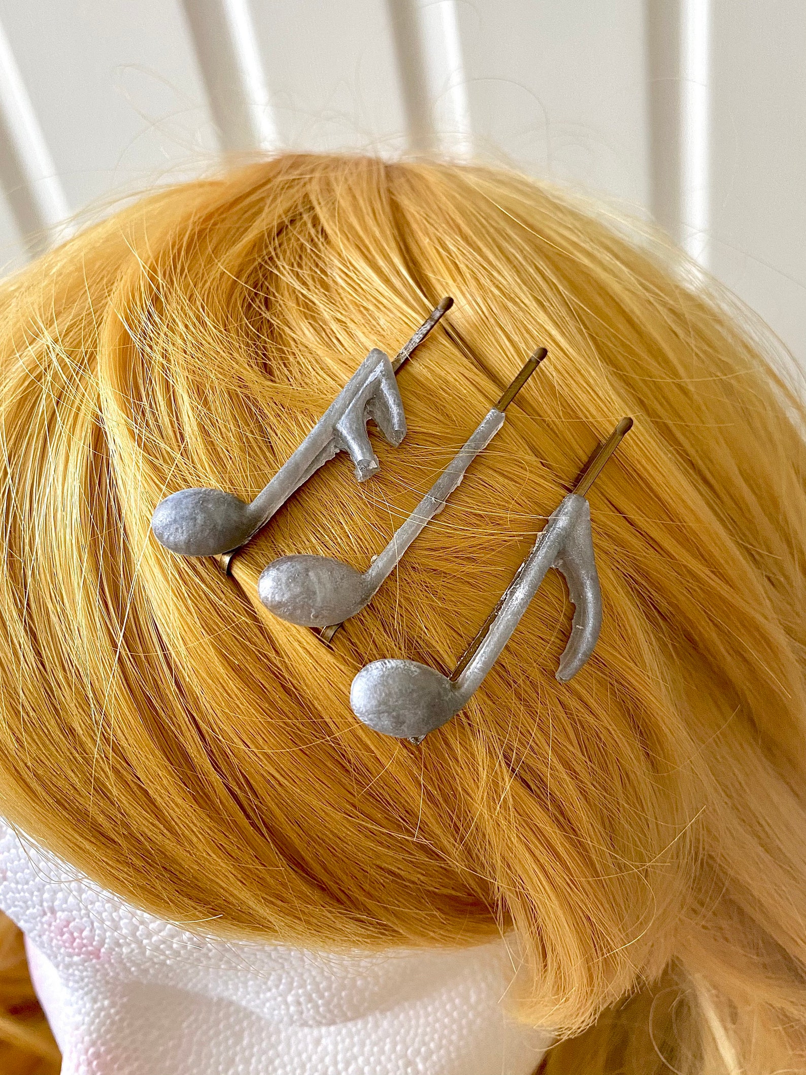 Handmade Resin Music Note Hair Pins for Danganronpa Kaede Etsy