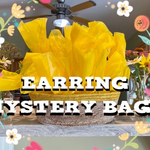 Quirky Cool Earrings Mystery Bags! Earring Bling Bags, Earring Mystery Box, Earring Mystery Boxes, Cute Earrings