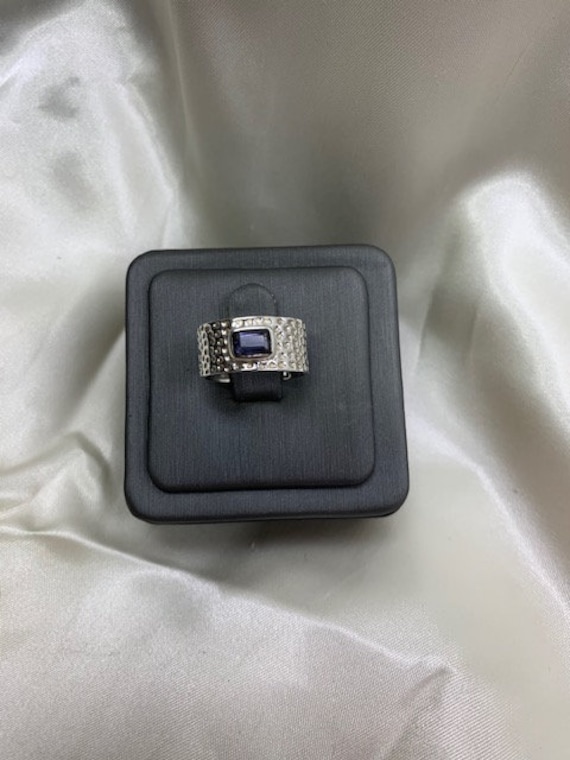 Sterling Silver Kavi Iolite Ring - image 1