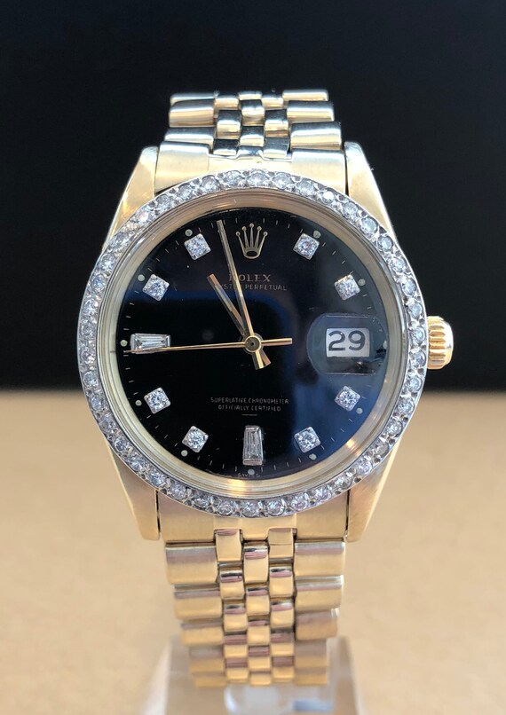 Vintage Mens Rolex 14K Yellow Gold