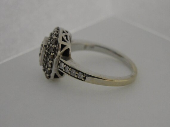 Vintage Ladies 14K White Gold Multi-Color Diamond… - image 3