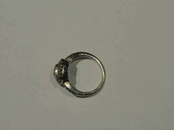 Vintage Ladies 14K White Gold Multi-Color Diamond… - image 5