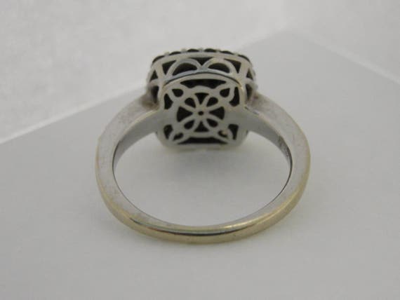 Vintage Ladies 14K White Gold Multi-Color Diamond… - image 4